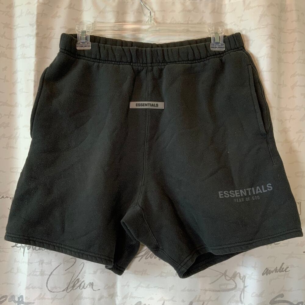 Essentials Fear of God Black Streetwear Sweat Shorts Size XS